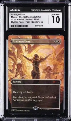 2025 MAGIC THE GATHERING SLD KIERAN YANNER ARMAGEDDON CGC 10 GEM MINT - Image 1