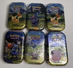 Pokemon TCG Ascended Hero’s Mini Tins New And Sealed - Lot Of 6 - Image 1