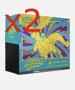 Pokemon TCG -X2 Ascended Heroes Pokemon Center ETB Elite Trainer Boxes - Image 1