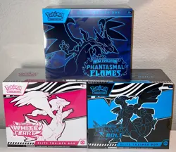 Pokemon Black Bolt and White Flare Elite Trainer Box Set of 2 and Phantasmal ETB - Image 5