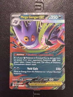 Pokemon TCG Mega Gengar Ex 125/217 Double Rare Ascended Heroes NM - Image 1