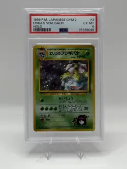 1999 Pokemon Challenge from the Darkness (JP) Erika's Venusaur #003 PSA 6 - Image 1