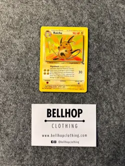Raichu 29/62 Fossil Non Holo Rare Vintage Pokemon Card LP - Image 2