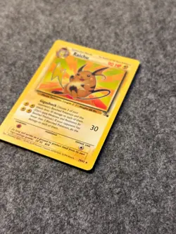 Raichu 29/62 Fossil Non Holo Rare Vintage Pokemon Card LP - Image 3