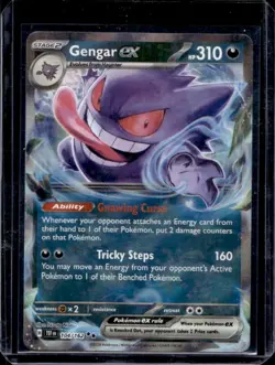 2024 Pokemon Temporal Forces Gengar ex #104/162 - Image 1