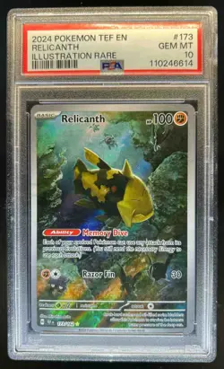 2024 Pokemon Temporal Forces Relicanth #173/162 PSA 10 - Image 1