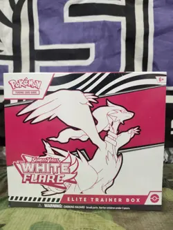 Pokemon TCG Scarlet & Violet White Flare ETB Elite Trainer Box Factory Sealed - Image 1