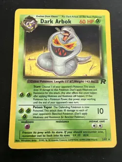 Dark Arbok 2/82 Rocket Set Vintage Pokemon Holo 2 Card Lot - Image 4