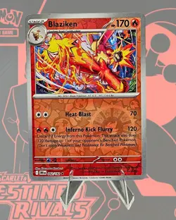 Blaziken 042/182 Sv10: Destined Rivals Reverse Holo Pokemon NM Free Shipping TCG - Image 1