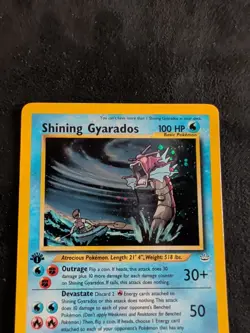 Shining Gyarados 1st Edition Holo Neo Revelation 65/64 Secret Rare Pokemon - Image 5