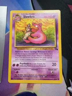 Pokemon Slowbro 43/62 Fossil Set UNCOMMON WOTC Vintage TCG Card 1999 - Image 1