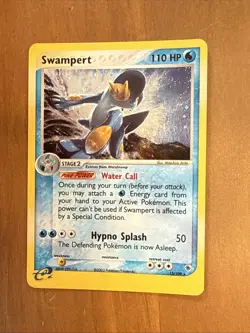 2003 Pokemon TCG Swampert EX Ruby and Sapphire #13 Holo Rare LP-NM - Image 3