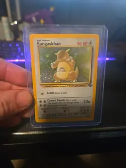 Pokemon Card – Kangaskhan Holo – Vintage Base Set – Authentic – Read Description - Image 1