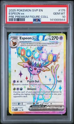 2025 POKEMON SVP PROMO PRE PREMIUM FIGURE COLLECTION #175 ESPEON EX PSA 10 - Image 1