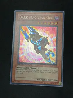 Yugioh Dark Magician Girl CT2-EN004 Secret Rare Promo MP - Image 2