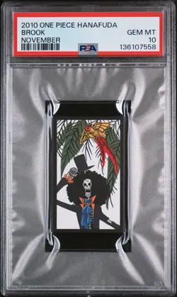 2010 ONE PIECE HANAFUDA NOVEMBER BROOK PSA 10 - Image 1