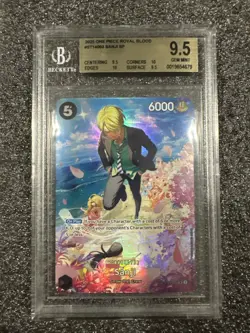 2025 One Piece Royal Blood - Sanji Alternative Art SP ST14-003 - BGS 9.5 - Image 1