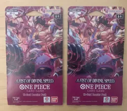 One Piece, A Fist Of Divine Speed (2) Sleeved Booster Packs - Image 1
