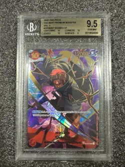 PRB-02 OP06-007 Shanks SP English One Piece TCG the Best Vol. 2 BGS 9.5 - Image 1