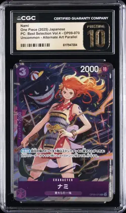 2025 ONE PIECE JAPANESE PC: BEST SELECTION VOL.4 #OP09-070 NAMI CGC 10 PRISTINE - Image 1