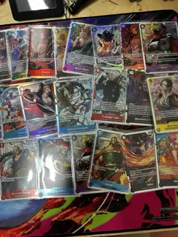 One Piece English Card Lot SR NM 42 Cards Lot From OP13 + PRB02 - Image 4
