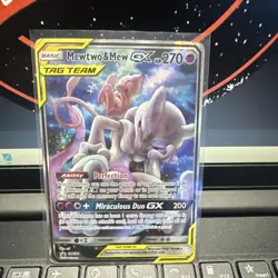 Pokemon Mewtwo & Mew GX Tag Team Black Star Promo SM191 Holo Card - Image 1