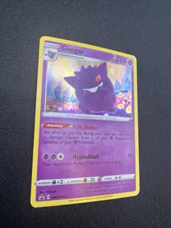 Pokemon Gengar Sword and Shield Promo Cosmo Holo Card #TG06 - NM - Image 4