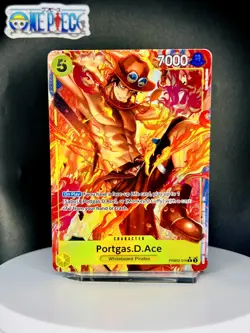 One Piece Card Game 🏴‍☠PRB02-018 Portgas.D.Ace RARE NM Alt Art Foil ENGLISH - Image 1