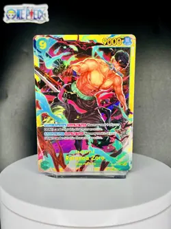 One Piece Card Game 🏴‍☠OP06-118 Roronoa Zoro SEC NM Alt Art Foil ENGLISH - Image 1