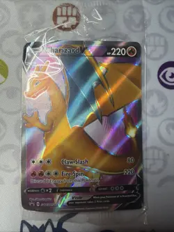 Charizard V SWSH050 SWSH: Sword & Shield Promo Cards Holo Sealed But Damaged - Image 1