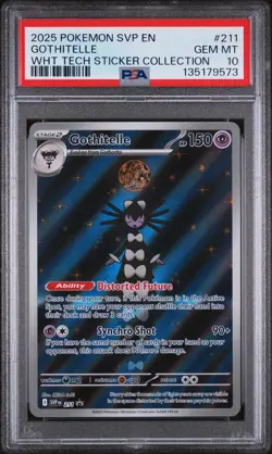 PSA 10 GEM MINT Gothitelle 211 SVP Illustration PROMO SVP211 Pokemon Card 573 - Image 1