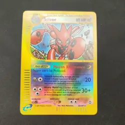 Pokemon Scizor Reverse Holo TCG Card Aquapolis 32/147 - Image 1