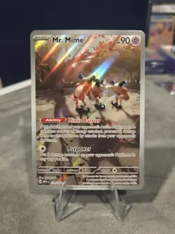 Pokemon TCG English Mr. Mime Holo Card 179/165 Scarlet & Violet 151 Series - Image 1