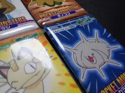 Pokemon Bandai Waterproof Bathroom Menko Card x4 Meowth etc #6133 PLAY - Image 2