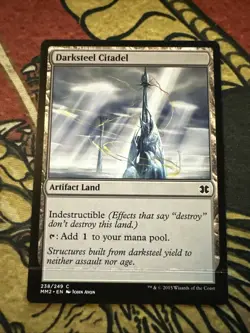 Mtg Magic MM2 Darksteel Citadel Misprint Sealing Error Card - Image 1