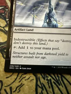 Mtg Magic MM2 Darksteel Citadel Misprint Sealing Error Card - Image 2