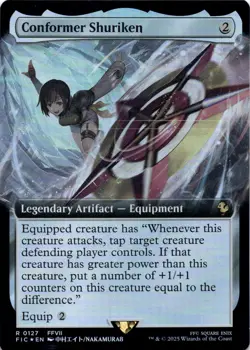 Conformer Shuriken FOIL EXTENDED ART Commander: Final Fantasy Magic MTG NM - Image 1