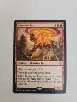 MtG Sunspine Lynx R 0155 Bloomburrow Regular Rare - Image 1