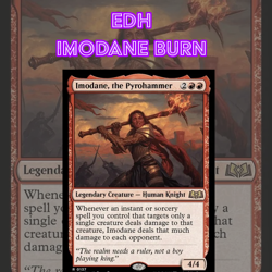 EDH - Imodane Burn Spellslinger, MTG Commander Deck, Bracket 2 - Image 1