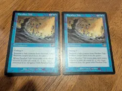 Magic: The Gathering Nemesis Parallax Tide x2 Blue Moderate Play Check pics - Image 1
