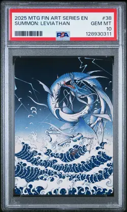 2025 MAGIC: THE GATHERING FINAL FANTASY ART SER #38 SUMMON: LEVIATHAN PSA 10 - Image 1