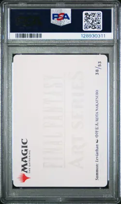 2025 MAGIC: THE GATHERING FINAL FANTASY ART SER #38 SUMMON: LEVIATHAN PSA 10 - Image 2