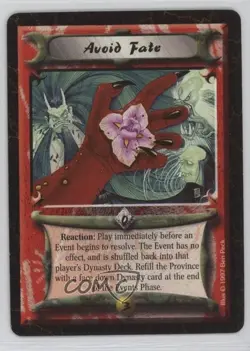 1997 Legend of the Five Rings (L5R) CCG - Obsidian Edition Avoid Fate - Image 1
