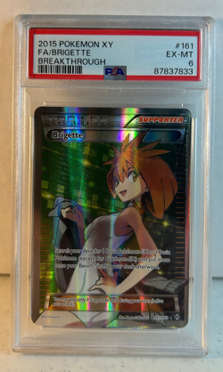POKEMON 2015 XY Breakthrough Full Art Trainer BRIGETTE PSA 6 RARE - Image 1