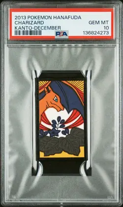 2013 POKEMON HANAFUDA KANTO DECEMBER CHARIZARD PSA 10 - Image 1