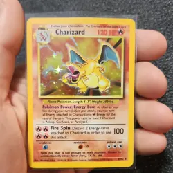 Pokemon Charizard Base Set Holo Rare Card 4/102 120 HP - 1999 - Image 1