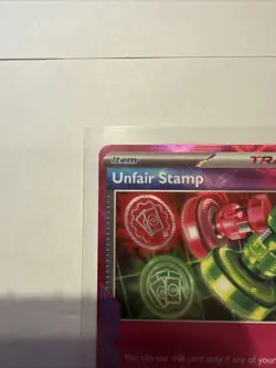 Unfair Stamp 165/167 Sv06: Twilight Masquerade Holo Ace SPEC Rare NM Pokemon - Image 2