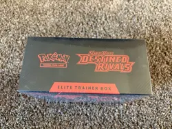 Pokemon TCG Destined Rivals Elite Trainer Box Factory Sealed - Image 1