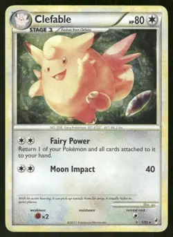 Pokemon Tcg Clefable #1 Pokemon Call of Legends MP - Image 1