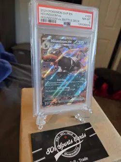 2024 Pokemon SVP EN Houndoom ex Houndoom Battle Deck Black Star Promo PSA 8 #103 - Image 1